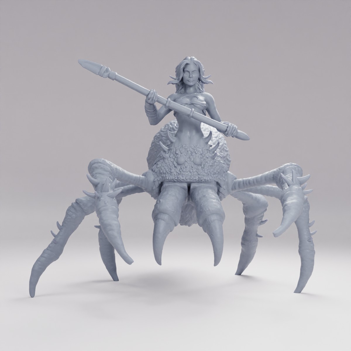 Hot Goblin. アラクネの槍乙女 - TTRPGミニチュア | Hot Goblin